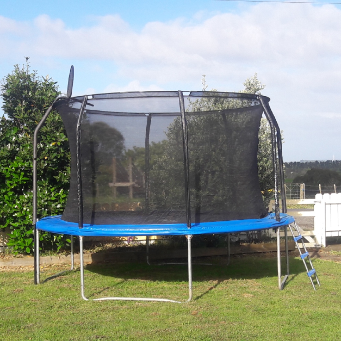 trampoline set up :)